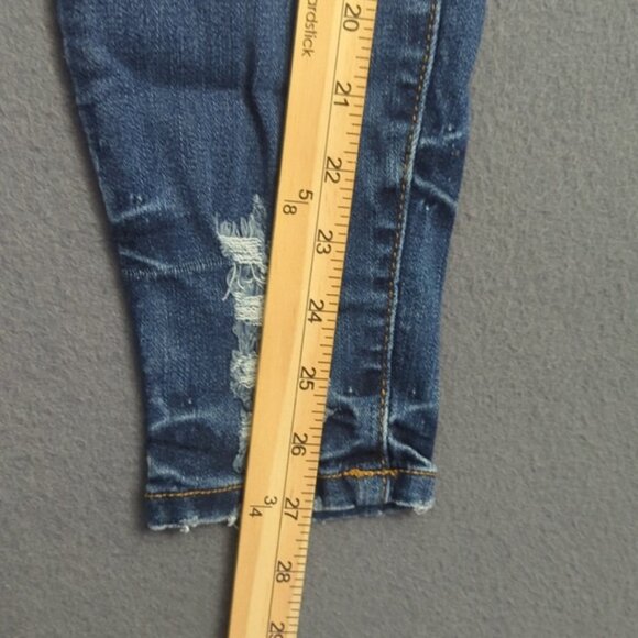 Judy Blue Jeans Women's 27 Blue Skinny Fit Denim Distressed - Picture 8 of 13